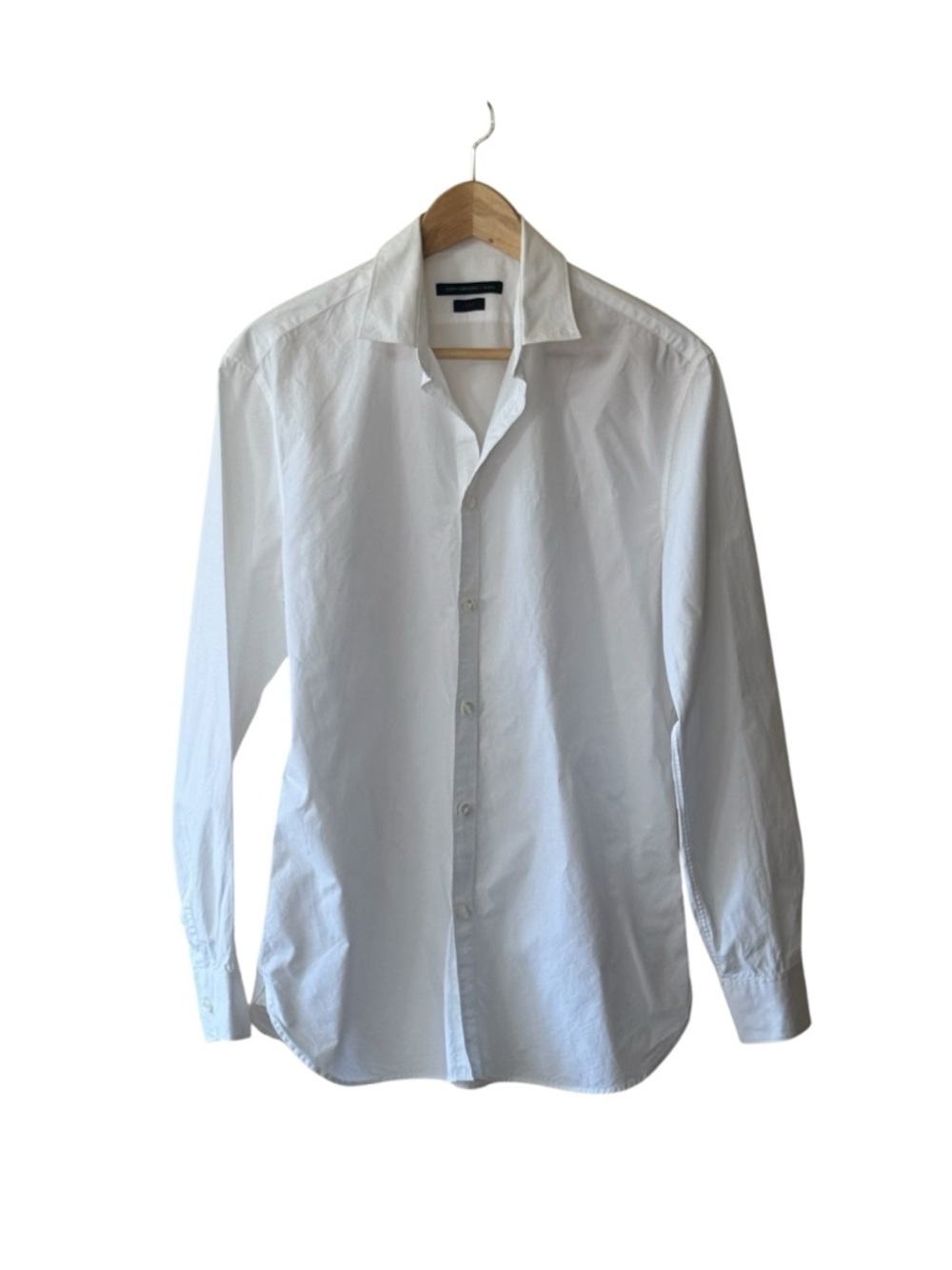 John Varvatos Classic White Button-Down Slim Fit Dress Shirt 100% Cotton